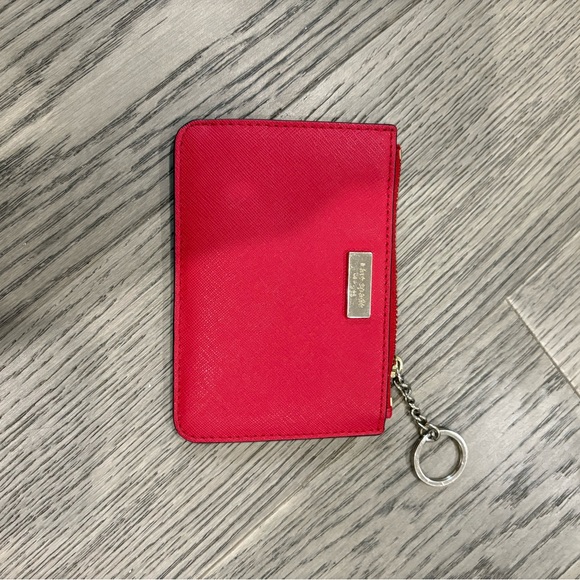 Kate Spade Red Card Holder Wallet - Picture 1 of 4